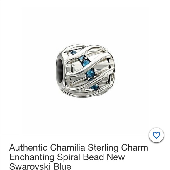 Chamilia Enchanting spiral bead in blue - Picture 5 of 6